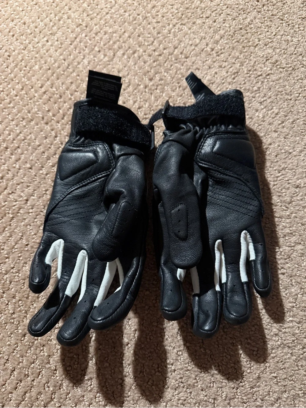 REV'IT! Women's Black and White Motorcycle Gloves